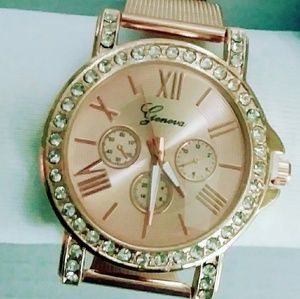 New Geneva Watch Golden Rose